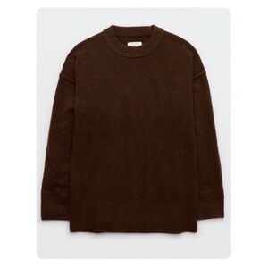 Aerie UnReal Sweater / Brown / XXS